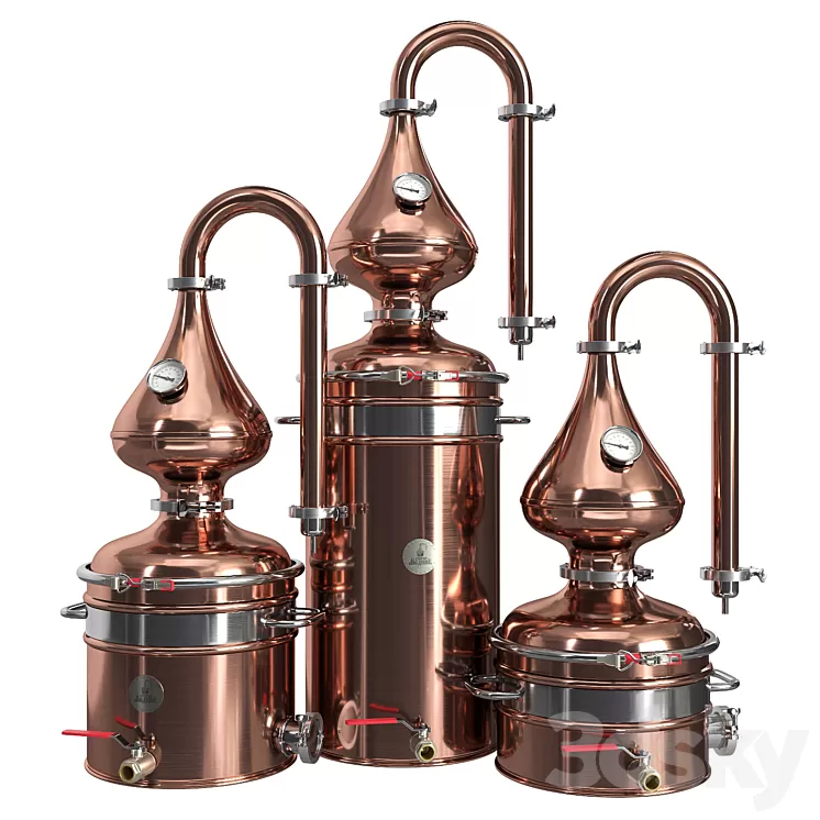 Moonshine still 3D Model Moonshine still 3D Model