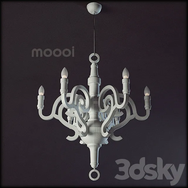 Moooi _ Paper Chandelier L 3D Model Moooi _ Paper Chandelier L 3D Model