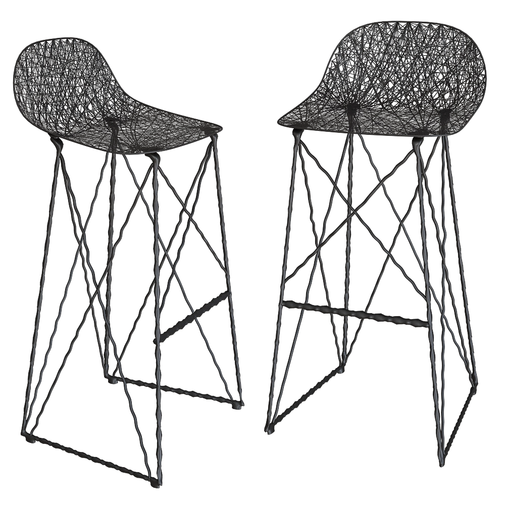 Moooi – Bar Stool Carbon 3D Model Moooi – Bar Stool Carbon 3D Model