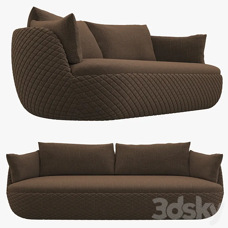 Moooi Bart sofa 3D Model Free Download
