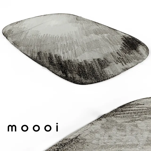 Moooi Carpet Scribble Grey 3DModel