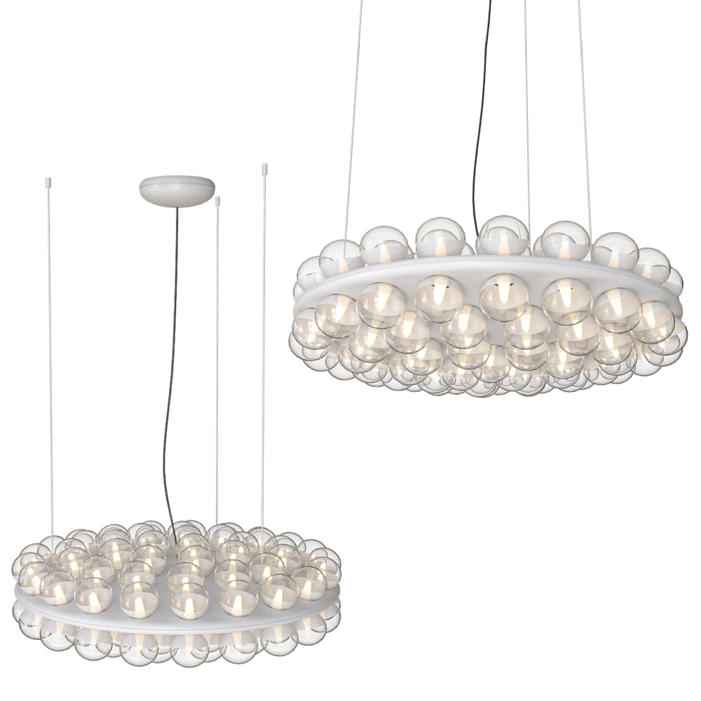 Moooi – Chandelier Prop Round Double LED Suspension 3D Model Moooi – Chandelier Prop Round Double LED Suspension 3D Model