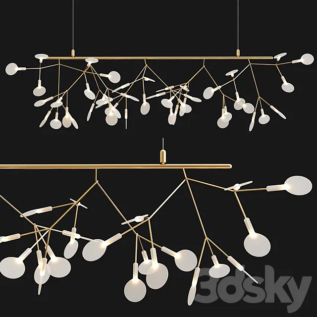 Moooi heracleum endless chandelier 3D Model Moooi heracleum endless chandelier 3D Model