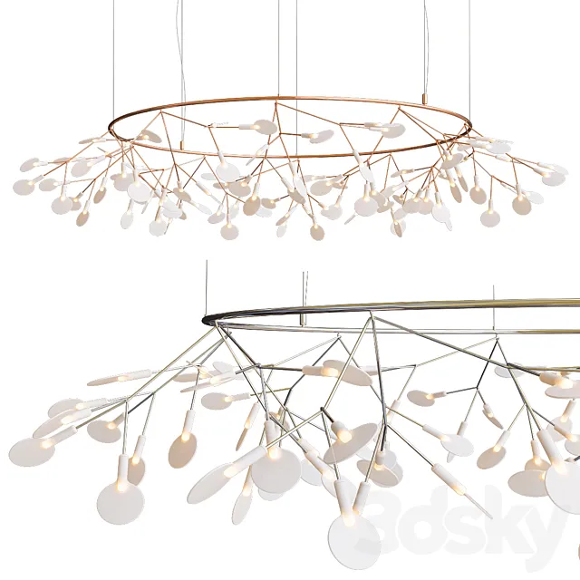 Moooi Heracleum the Big O LED Chandelier 3D Model