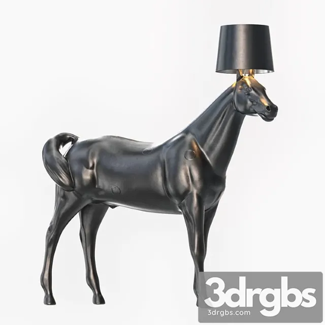 Moooi horse lamp lowpoly + pbr 3D Model Download