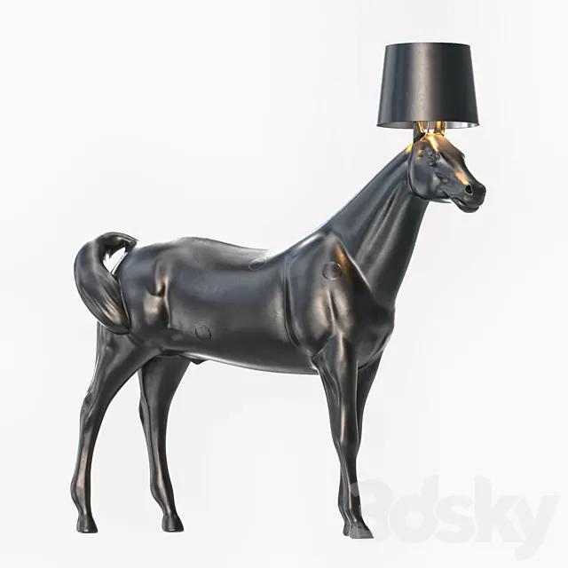 Moooi Horse Lamp Lowpoly + PBR 3D Model Moooi Horse Lamp Lowpoly + PBR 3D Model