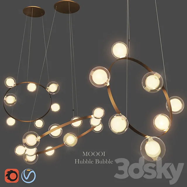 Moooi Hubble Bubble-N2 3D Model Moooi Hubble Bubble-N2 3D Model