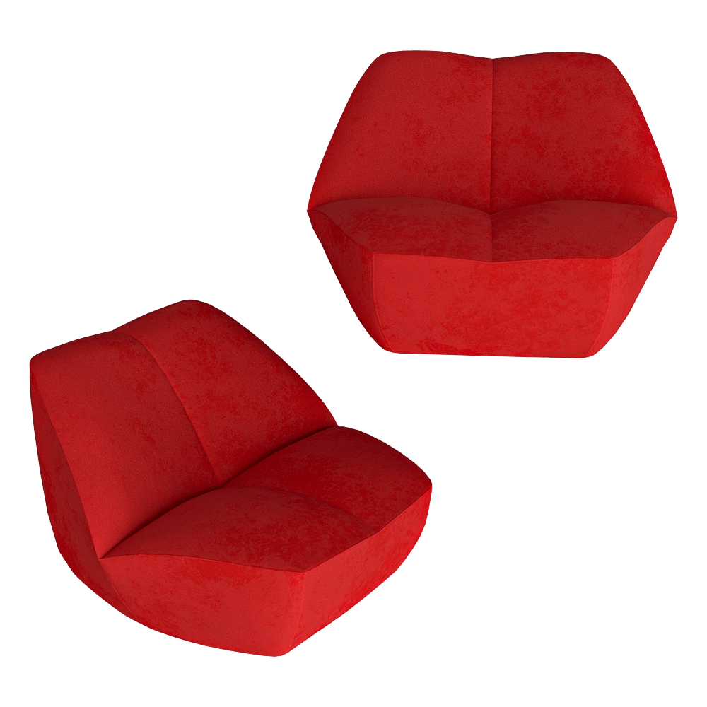 Moooi  – Lounge Chair Kisss 3D Model