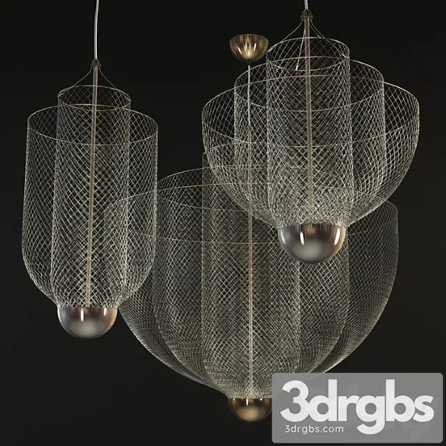 Moooi meshmatics chandeliers by rick tegelaar 3D Model Download