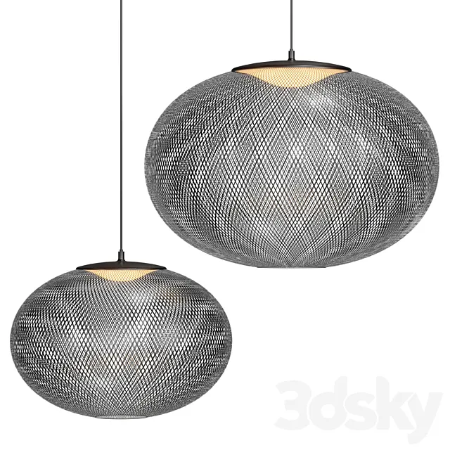 Moooi NR2 pendant light 3D Model Moooi NR2 pendant light 3D Model