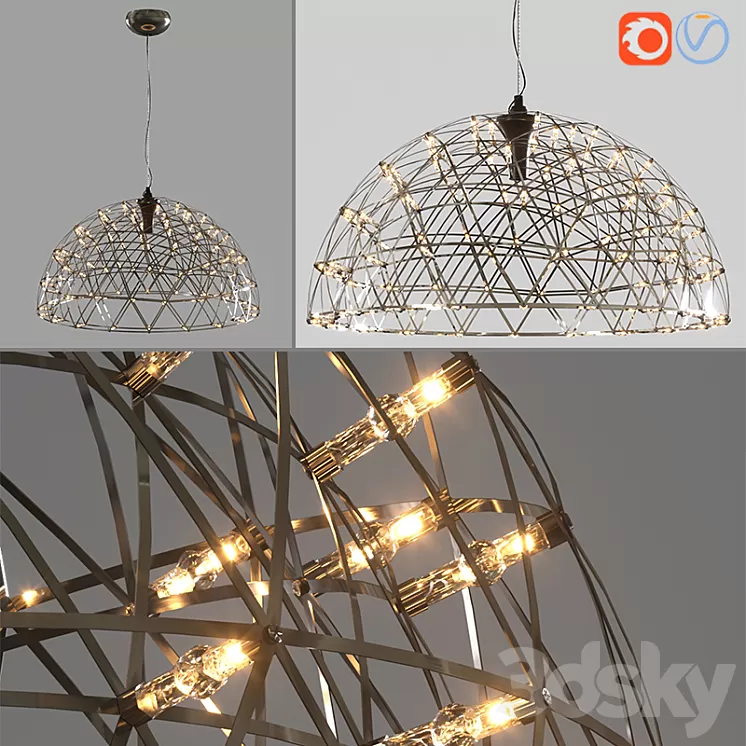 Moooi Raimond dome 79 lamp 3D Model Moooi Raimond dome 79 lamp 3D Model