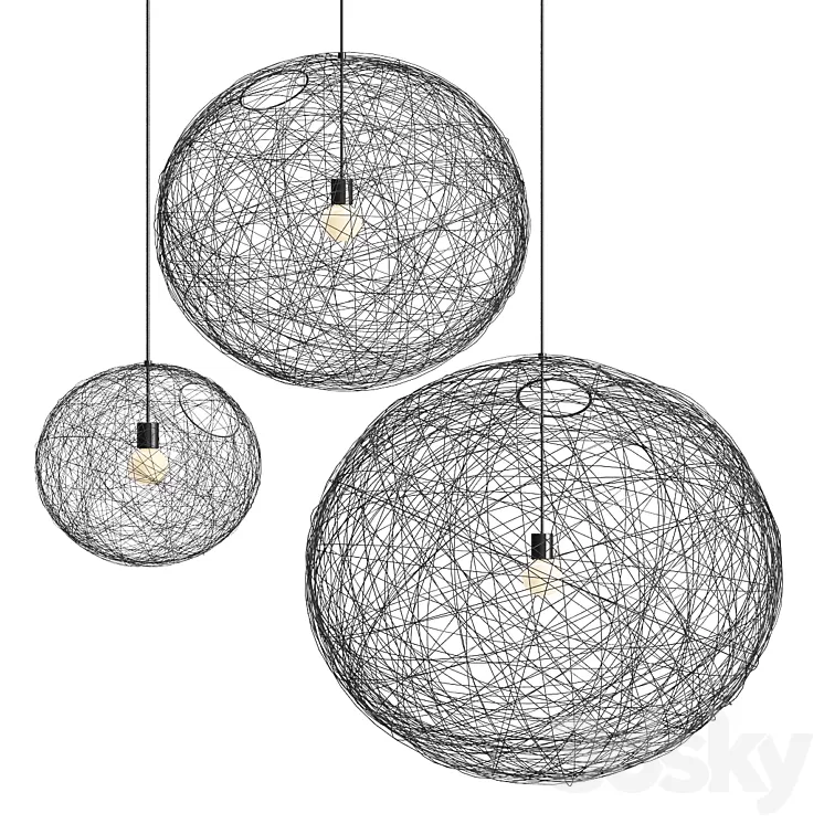 Moooi Random Pendant light 3D Model Free Download