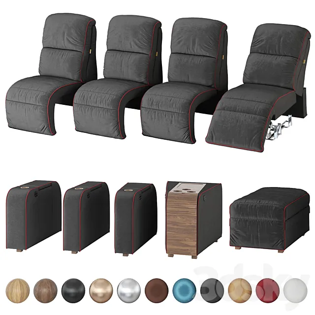 Moovia Dallas sections 3D Model Moovia Dallas sections 3D Model