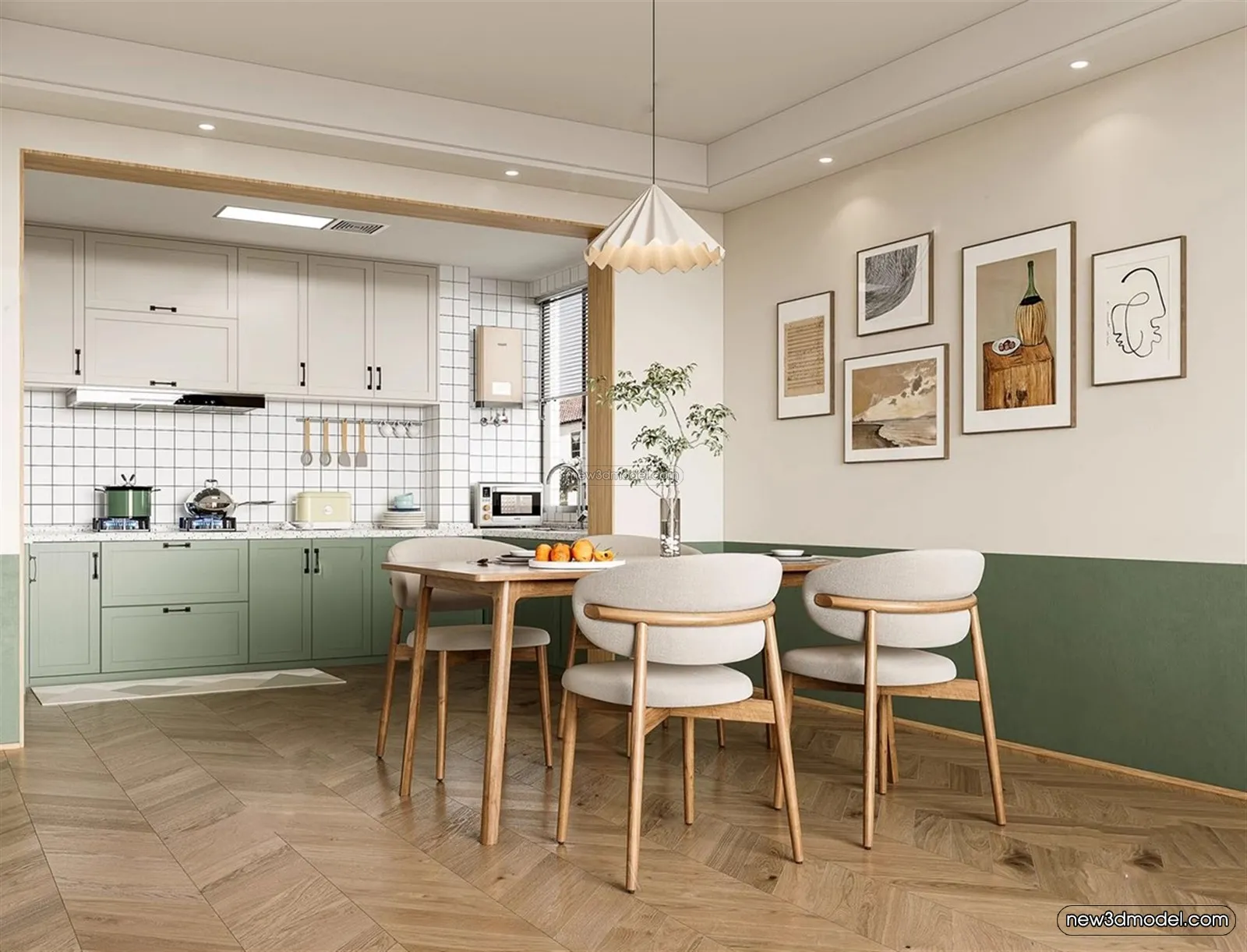 Morandi Style Interior 3D Blocks – Dining 3D Scene – 184 – VRAY Morandi Style Interior 3D Blocks – Dining 3D Scene – 184 – VRAY