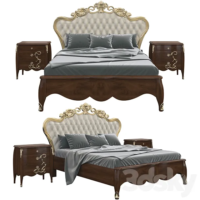Morello Gianpaolo Bed 3D Model Morello Gianpaolo Bed 3D Model