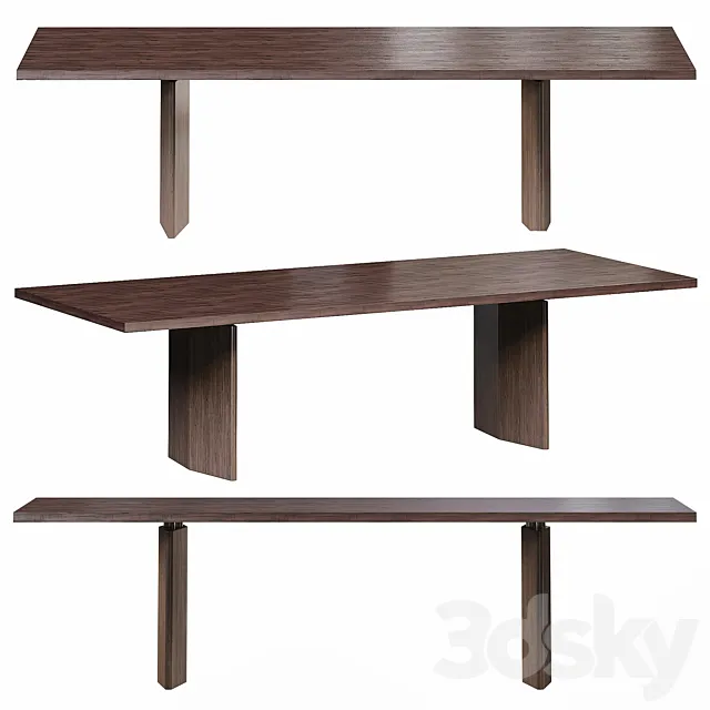 Morgan table by Minotti 3D Model