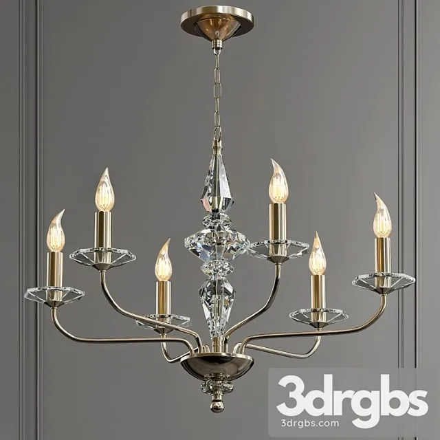 Moro crystal chandelier 3D Model Download
