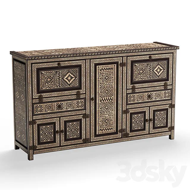 Moroccan console 3D Model Moroccan console 3D Model