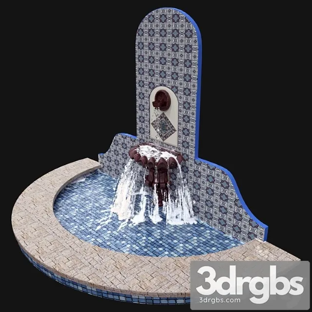Moroccan Fountain 3D Model Download
