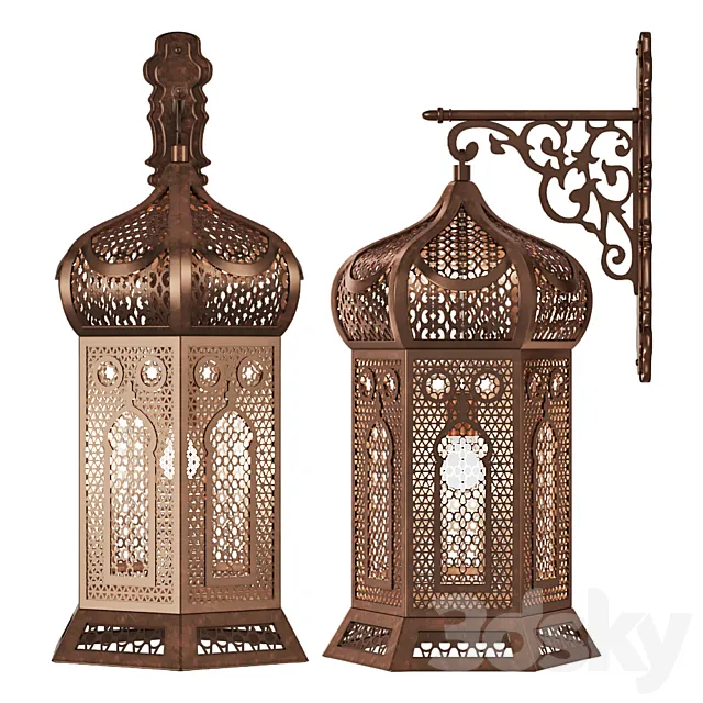 Moroccan lamp (sconce) 3D Model