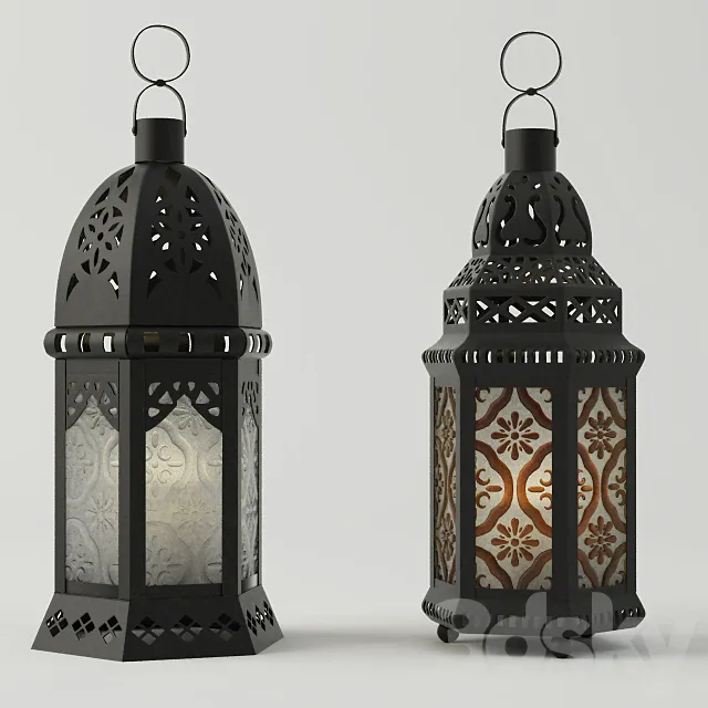 Moroccan Lanterns 3D Model Moroccan Lanterns 3D Model