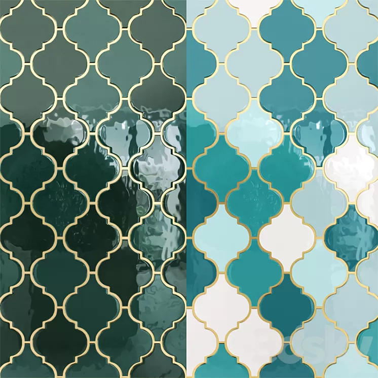 Moroccan tiles 3D Model