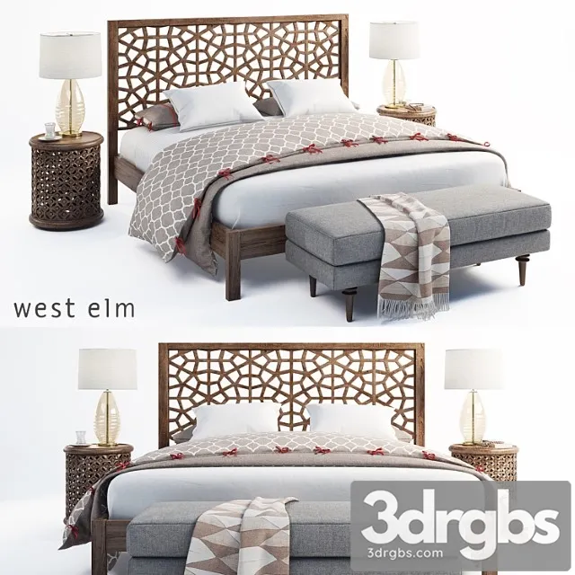 Morocco bed 2 3D Model Download