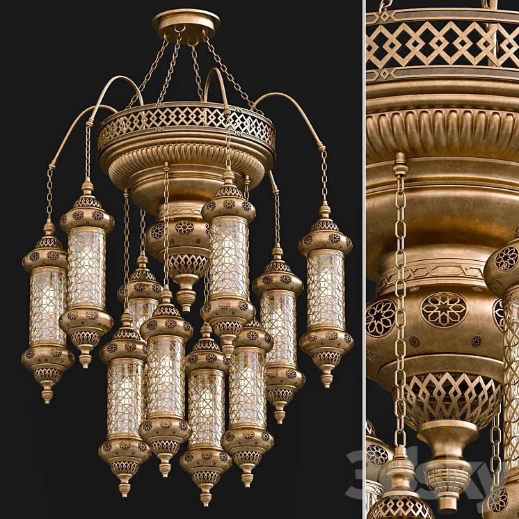Moroccon Chandellere_01 3D Model Free Download