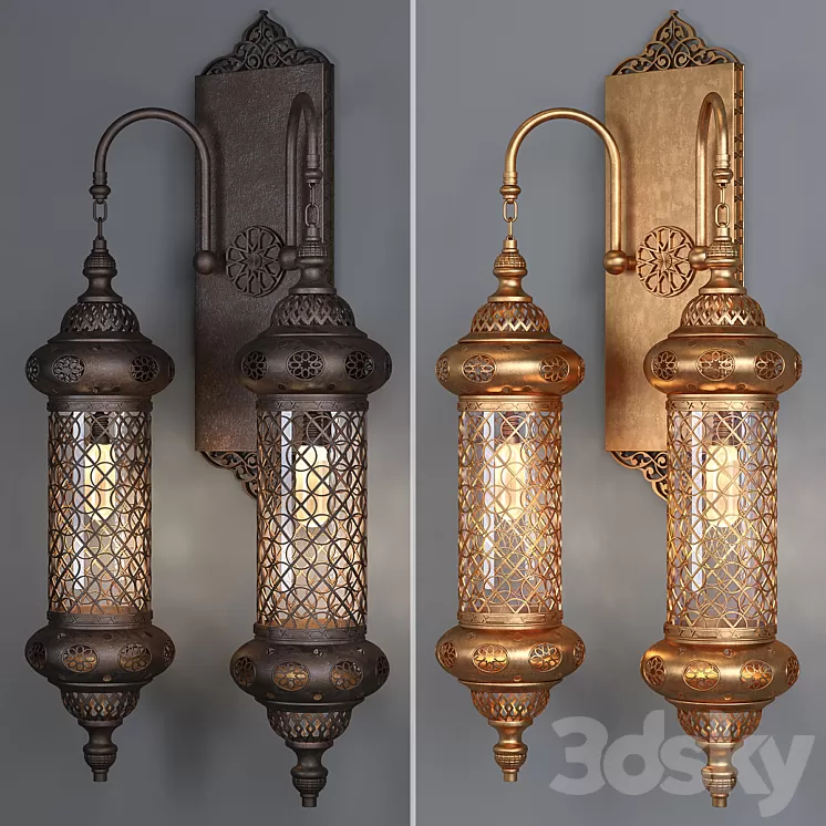 Moroccon Wallights_04 3D Model