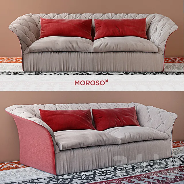 MOROSO Bohemian sofa bed 3D Model MOROSO Bohemian sofa bed 3D Model