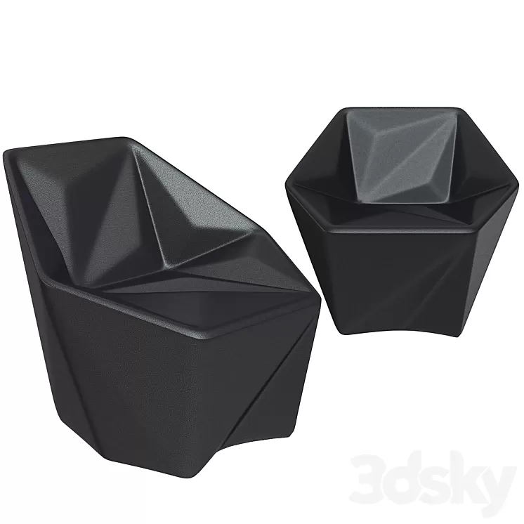 Moroso Gemma Armchair 3D Model