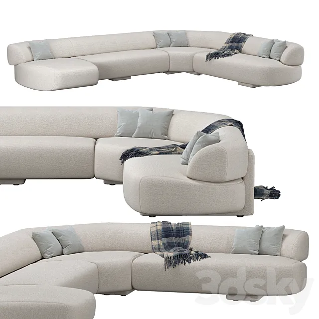 Moroso Gogan Sofa 3D Model