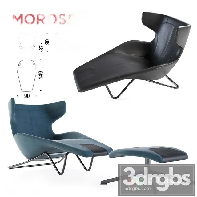 Moroso Lounge Armchair 3D Model Download Moroso Lounge Armchair 3D Model Download