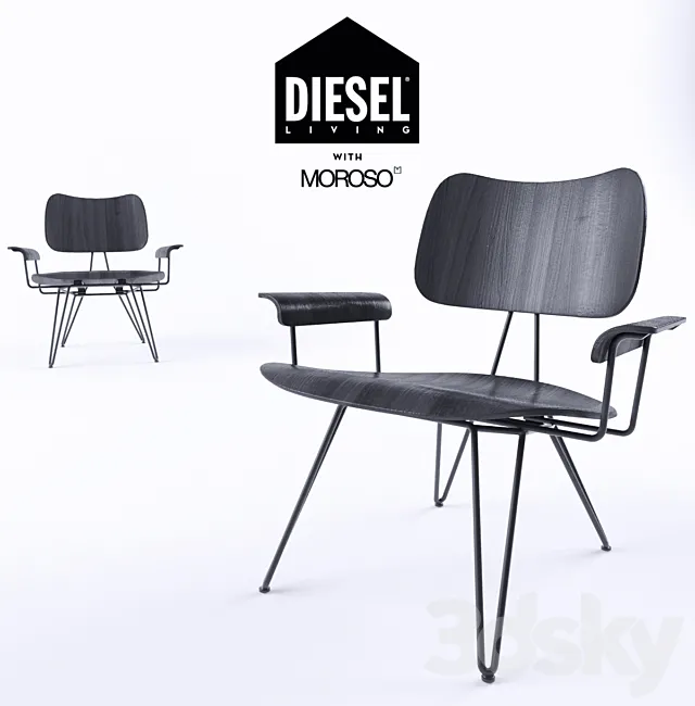 moroso lounge chair 3D Model moroso lounge chair 3D Model