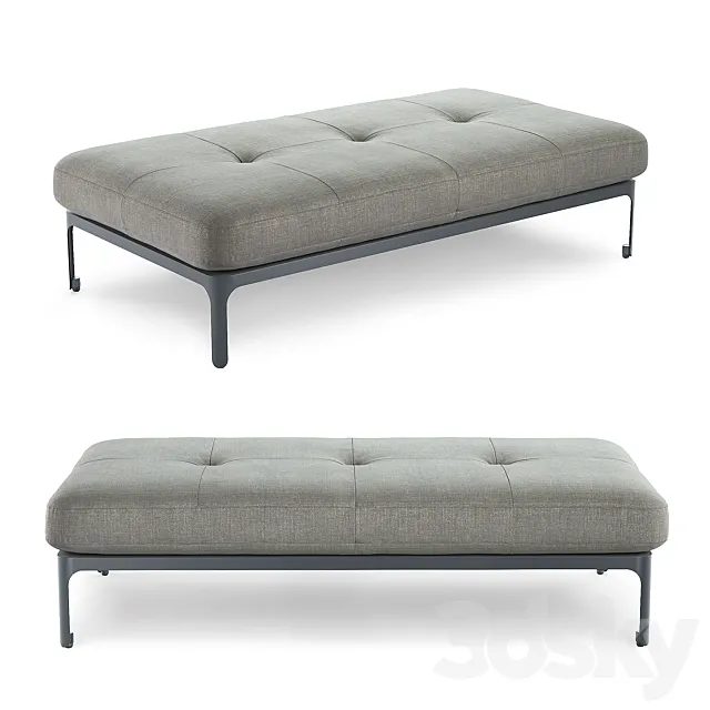 Moroso modernista bench 160 3D Model Moroso modernista bench 160 3D Model