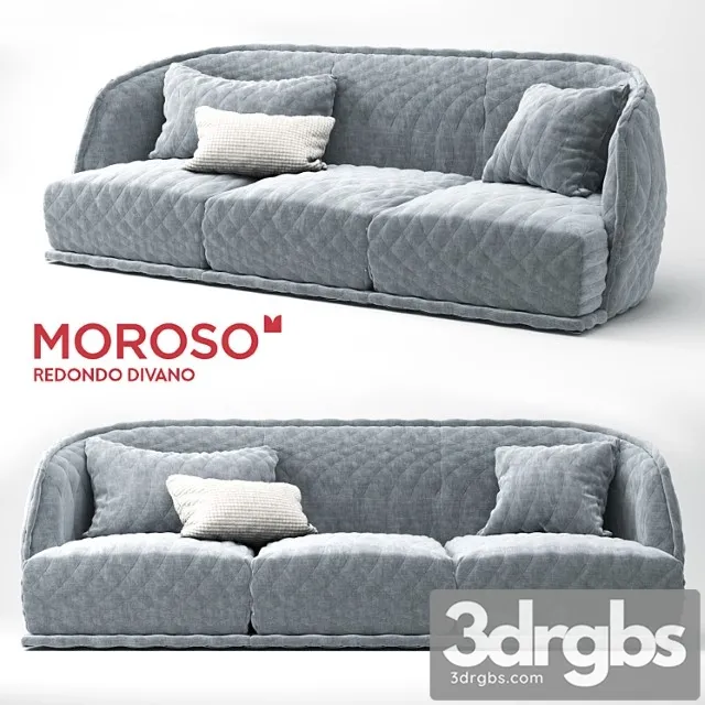 Moroso redondo sofa 2 3D Model Download Moroso redondo sofa 2 3D Model Download