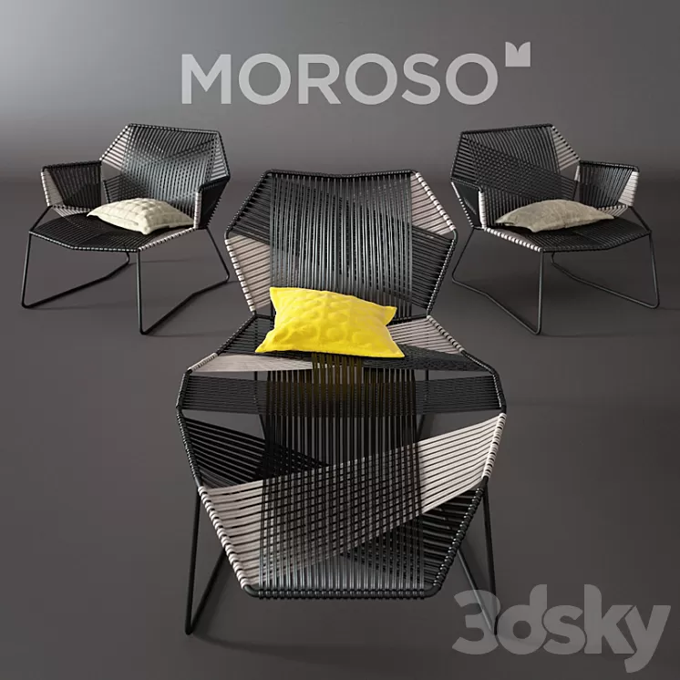 Moroso tropicalia chaise longue 3D Model