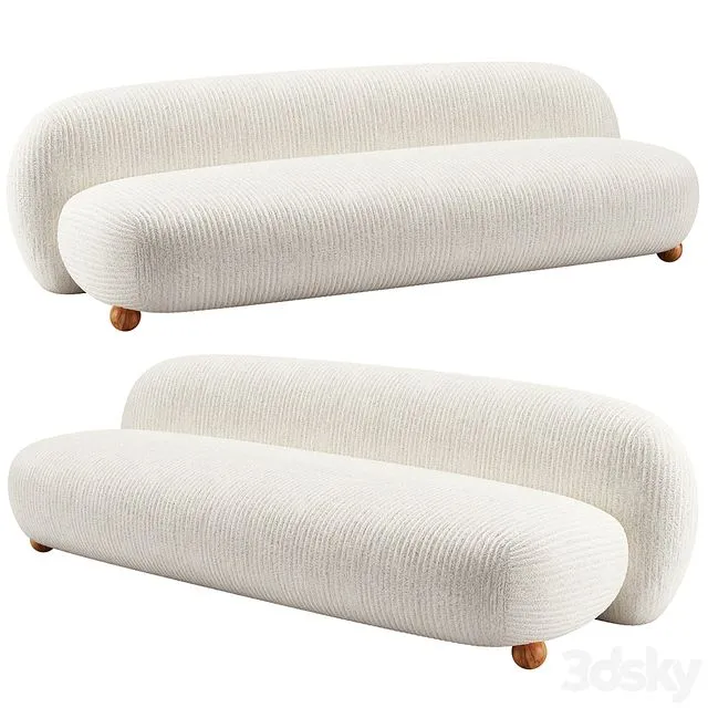 Morro Sofa Kelly Wearstler 3D Model Morro Sofa Kelly Wearstler 3D Model