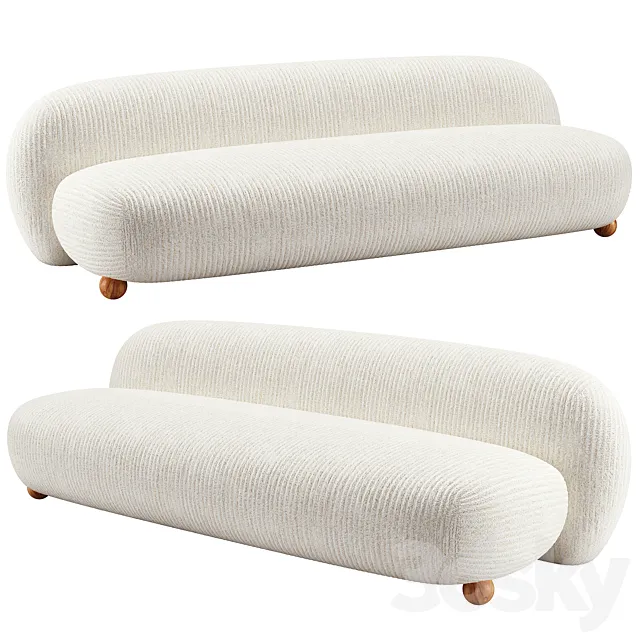 Morro Sofa_Kelly Wearstler 3D Model Morro Sofa_Kelly Wearstler 3D Model