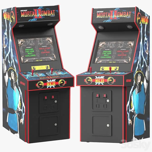 Mortal kombat arcade game 3D Model Mortal kombat arcade game 3D Model