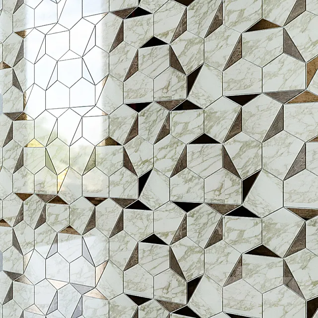 Mosaic ATLAS CONCORDE MARVEL EDGE 3D Model Mosaic ATLAS CONCORDE MARVEL EDGE 3D Model