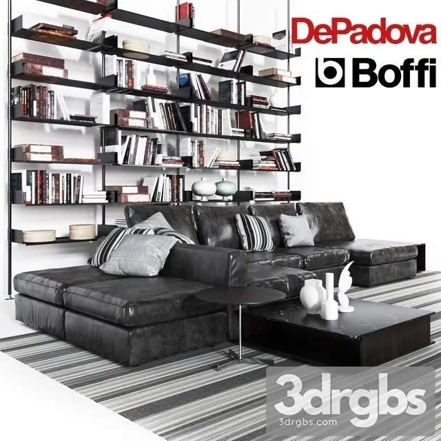 Mosaic Depadova Boffi Sofa 3D Model Download