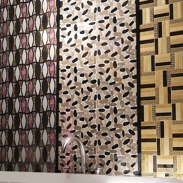 Mosaic Dune Pebbles Light Dune Absolut Dune Soleil 3D Model Mosaic Dune Pebbles Light Dune Absolut Dune Soleil 3D Model