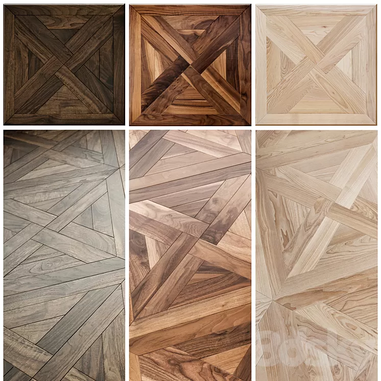 MOSAIC WOOD FLOORS 3D Model