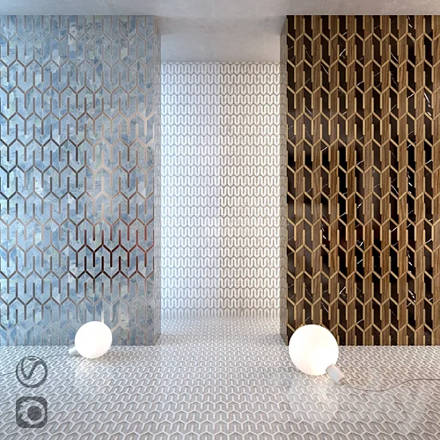 Mosaique Surface Metropole Chicago 3DModel Mosaique Surface Metropole Chicago 3DModel