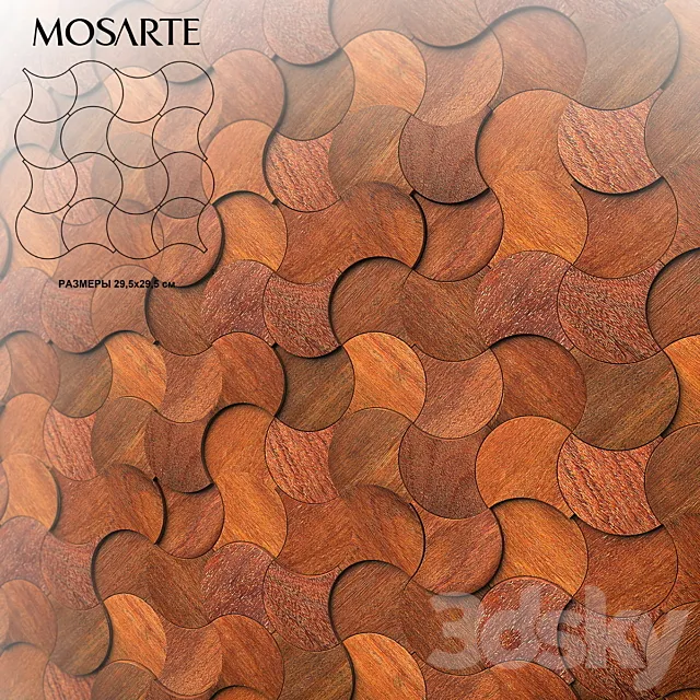 Mosarte PAMPULHA P LEGNO 3D Model Mosarte PAMPULHA P LEGNO 3D Model