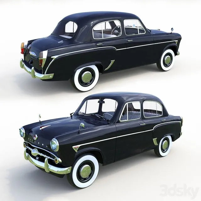 Moskvich 402 3D Model