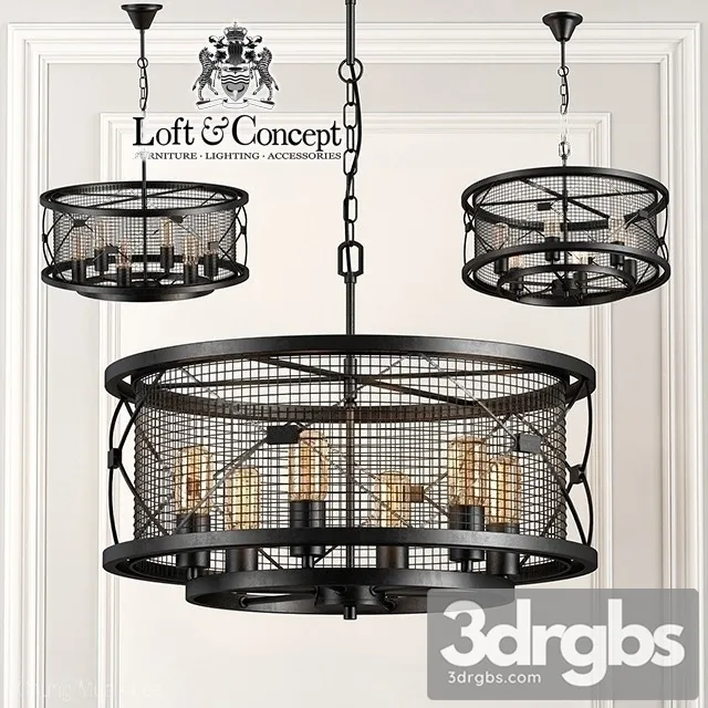 Mosquitoes Caster Chandelier 3D Model Download
