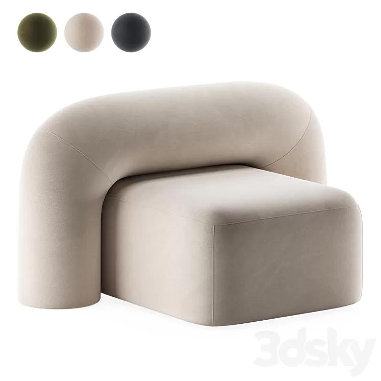 MOSS | Armchair By Artu 3D Model MOSS | Armchair By Artu 3D Model