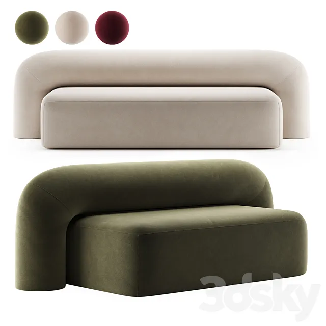 MOSS | Sofa by artu 3DModel MOSS | Sofa by artu 3DModel